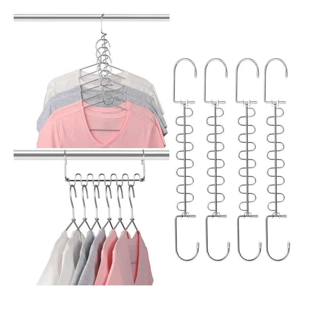 Colgador metálico organizador De ropa